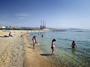 Imatge de les platges de Sant Adrià de Besòs